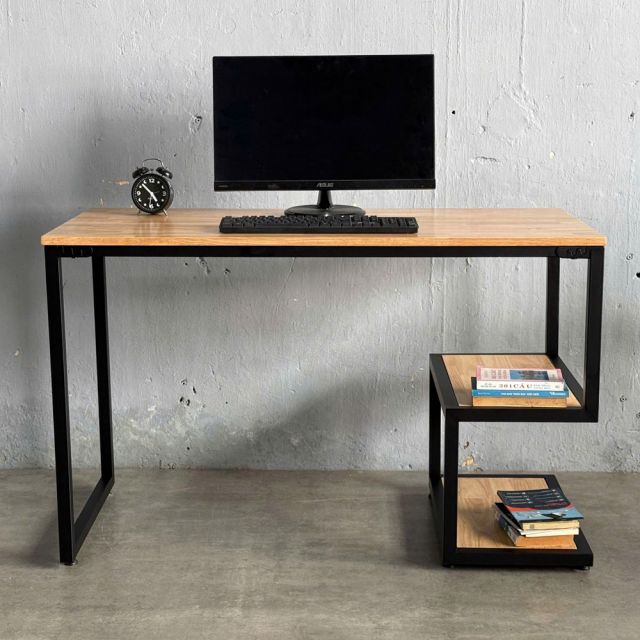 FD68032 - Bàn học UBAN chân bàn kết hợp kệ 120x60x75(cm)