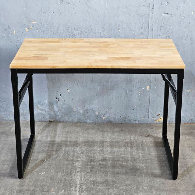Bàn làm việc chân gấp gỗ cao su 100x60x75cm SPD68154