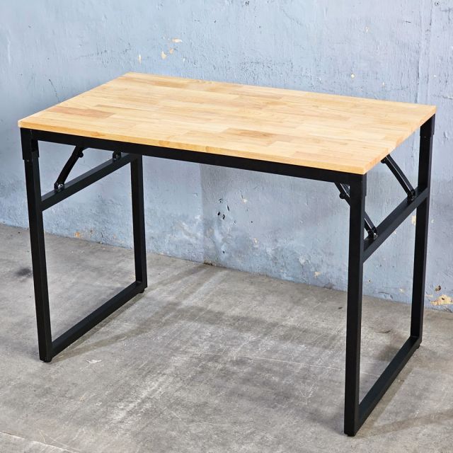 Bàn làm việc chân gấp gỗ cao su 100x60x75cm SPD68154