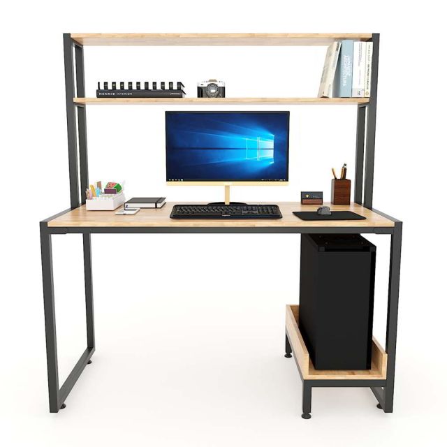 Bàn vi tính liền kệ CPU kết hợp kệ sách 126x60x141(cm) COD68039 Bàn vi tính liền kệ CPU kết hợp kệ sách 126x60x141(cm) COD68039
