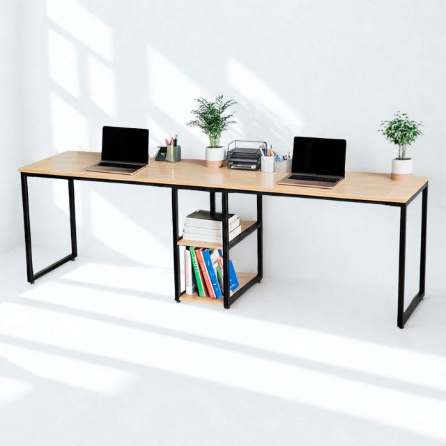 Bàn làm việc 2 người ngồi kết hợp chân tủ 240x120x75cm BD68063 Bàn làm việc 2 người ngồi kết hợp chân tủ 240x120x75cm BD68063