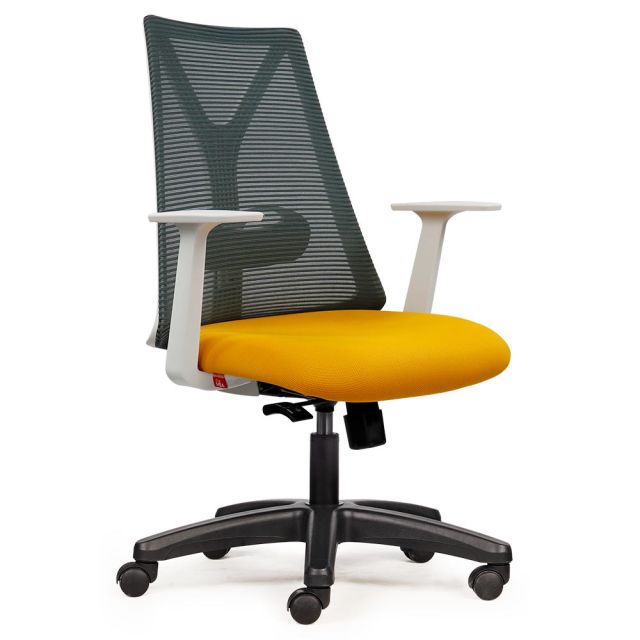 Ghế xoay văn phòng lưng lưới màu xanh HOM1087T-02 Ghế xoay văn phòng lưng lưới màu xanh HOM1087T-02