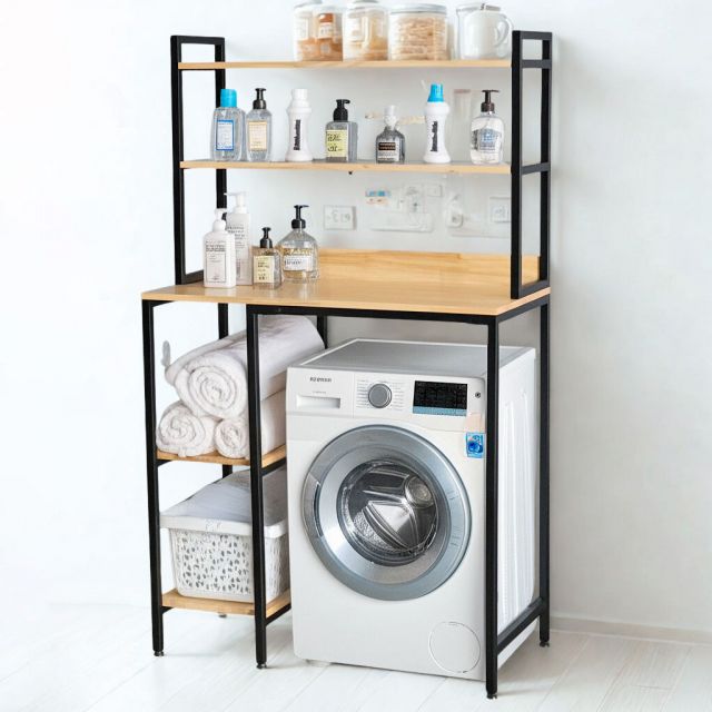 Kệ máy giặt cửa trước khung sắt lắp ráp tiện lợi KMG68006 Kệ máy giặt cửa trước khung sắt lắp ráp tiện lợi KMG68006