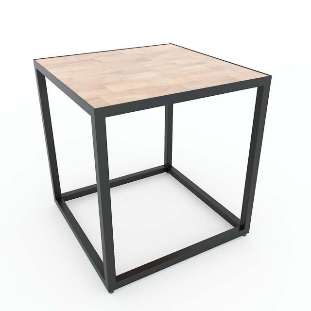 Kệ để đầu giường vuông gỗ cao su khung sắt TDG68027