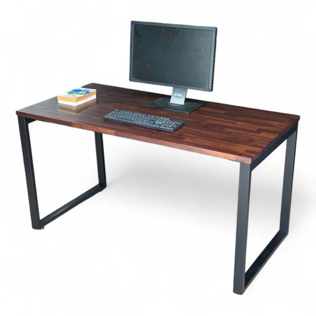 Bàn làm việc gỗ tràm 140x70cm hệ Wooden chân sắt lắp ráp HBWD005 Bàn làm việc gỗ tràm 140x70cm hệ Wooden chân sắt lắp ráp HBWD005