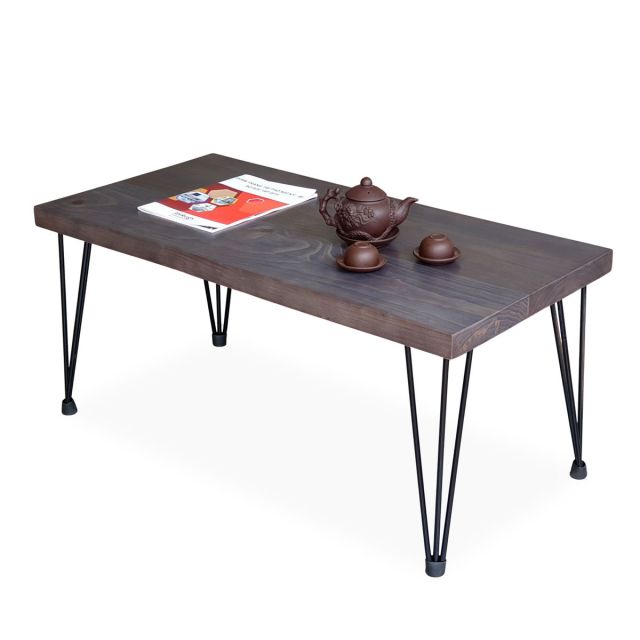 Bàn trà kiểu Nhật 100x50x45cm gỗ thông chân PINLEG TT68101 Bàn trà kiểu Nhật 100x50x45cm gỗ thông chân PINLEG TT68101