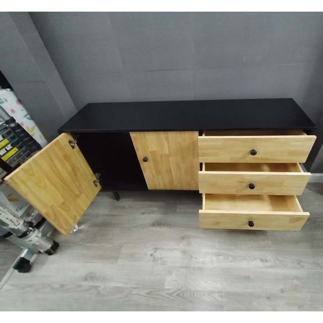 Tủ gỗ trang trí phòng khách 140x35x68cm
