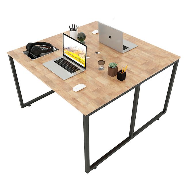 Bàn cụm 2 120x120cm gỗ cao su hệ Minimal HBMN011 Bàn cụm 2 120x120cm gỗ cao su hệ Minimal HBMN011