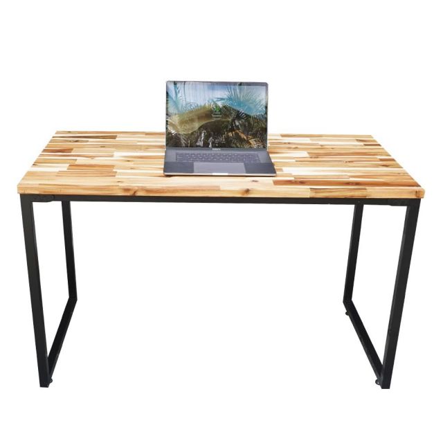 Bàn làm việc 120x60cm gỗ tràm hệ Wooden chân sắt lắp ráp HBWD023 Bàn làm việc 120x60cm gỗ tràm hệ Wooden chân sắt lắp ráp HBWD023