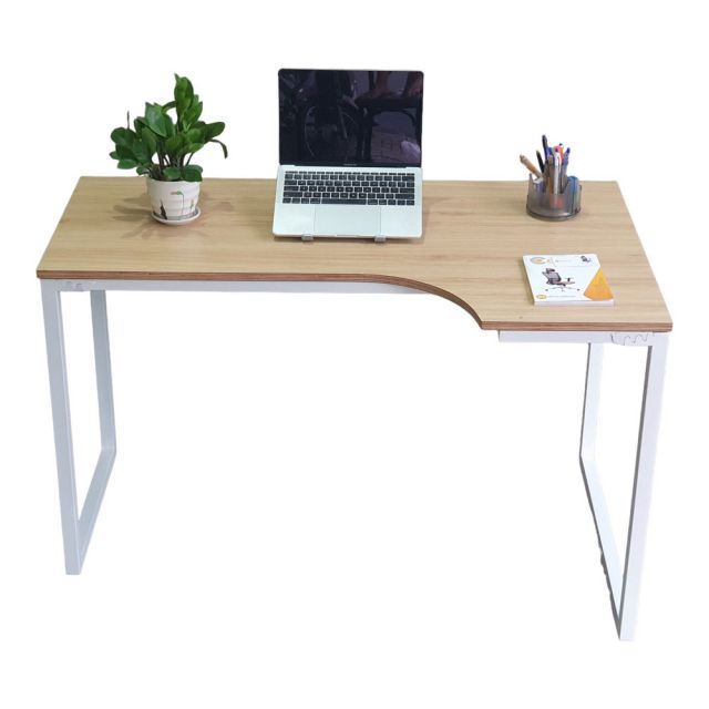 Bàn góc chữ L 120x70cm gỗ plywood chân sắt lắp ráp CD68011 Bàn góc chữ L 120x70cm gỗ plywood chân sắt lắp ráp CD68011
