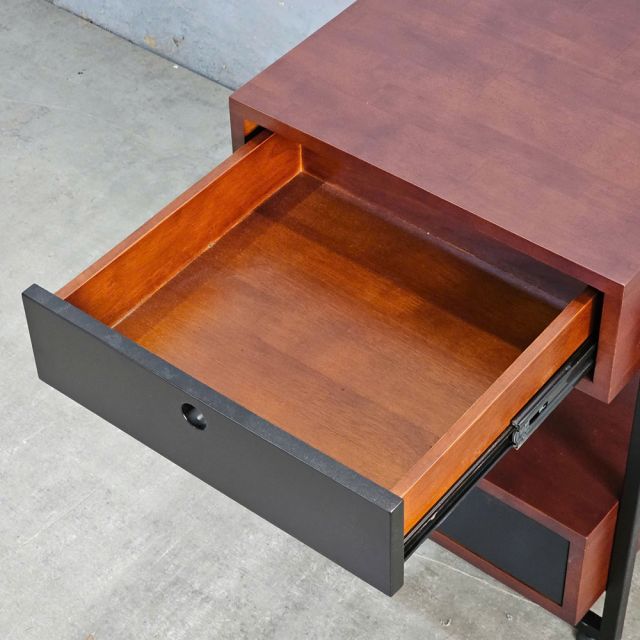 Tủ đầu giường 2 ngăn kéo gỗ cao su 40x45x59cm TDG68033