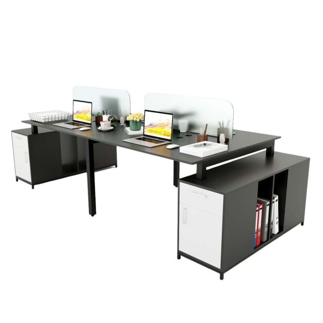 Bàn cụm 4 chân tủ 120x300cm gỗ cao su hệ Uconcept chân lắp ráp HBUC032 Bàn cụm 4 chân tủ 120x300cm gỗ cao su hệ Uconcept chân lắp ráp HBUC032