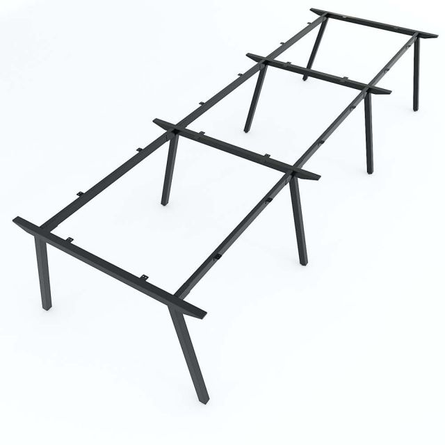 Chân sắt bàn cụm 6 360x120cm hệ PLY lắp ráp HCPL014 Chân sắt bàn cụm 6 360x120cm hệ PLY lắp ráp HCPL014