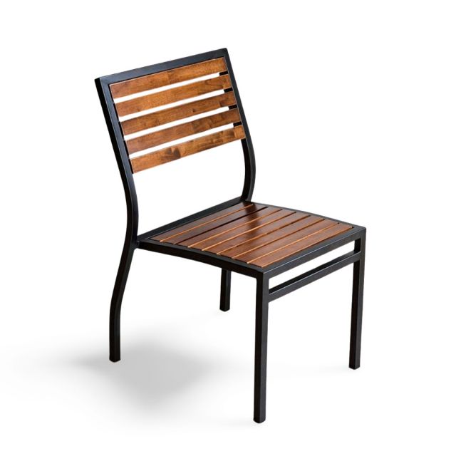 Ghế ngoài trời Stacking khung sắt sơn tĩnh điện GCF075 Ghế ngoài trời Stacking khung sắt sơn tĩnh điện GCF075