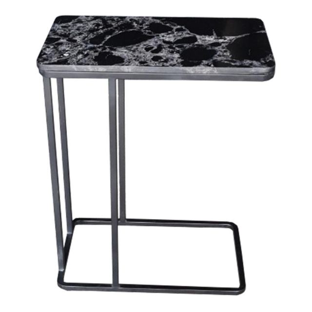 Bàn sofa trang trí mặt đá đen khung sắt sơn tĩnh điện TT68113 Bàn sofa trang trí mặt đá đen khung sắt sơn tĩnh điện TT68113