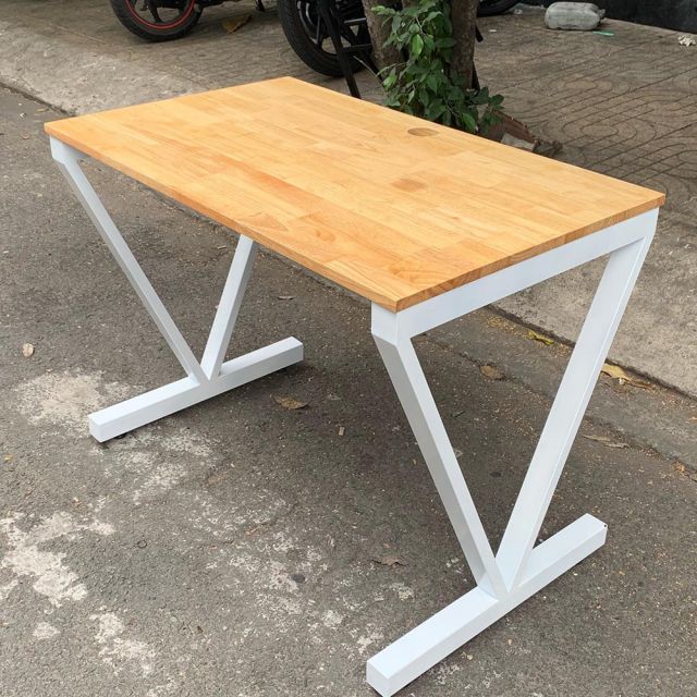 Bàn làm việc 100x60cm VConcept chân sắt lắp ráp HBVC001