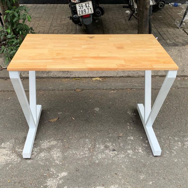 Bàn làm việc 100x60cm VConcept chân sắt lắp ráp HBVC001