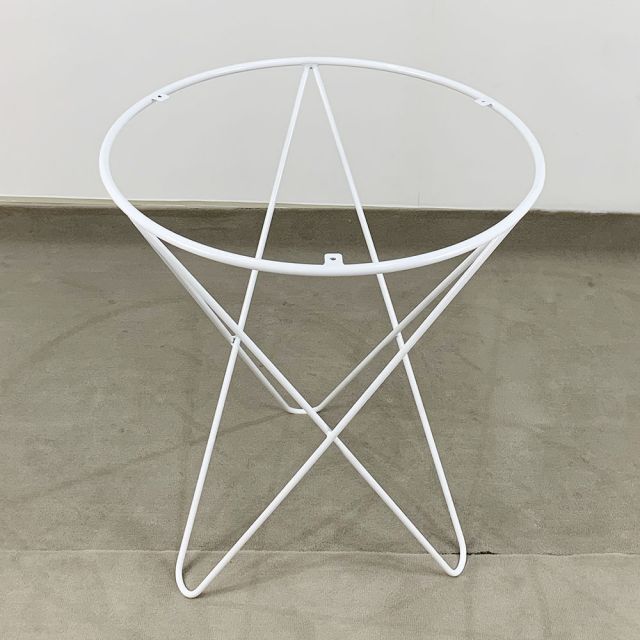 Chân bàn Cafe sắt 4 chữ V mặt tròn CBCF011