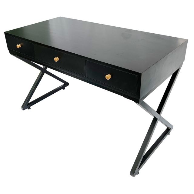 Bàn làm việc 3 ngăn kéo 120x60x75cm chân sắt Xconcept BD68073 Bàn làm việc 3 ngăn kéo 120x60x75cm chân sắt Xconcept BD68073