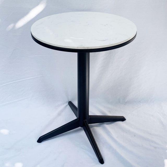 Bộ bàn cafe mặt đá và 2 ghế sắt sơn tĩnh điện CBCF042