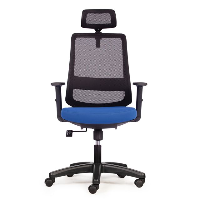 Ghế văn phòng có tựa đầu tay rời chân nhựa HOM1080-02 Ghế văn phòng có tựa đầu tay rời chân nhựa HOM1080-02