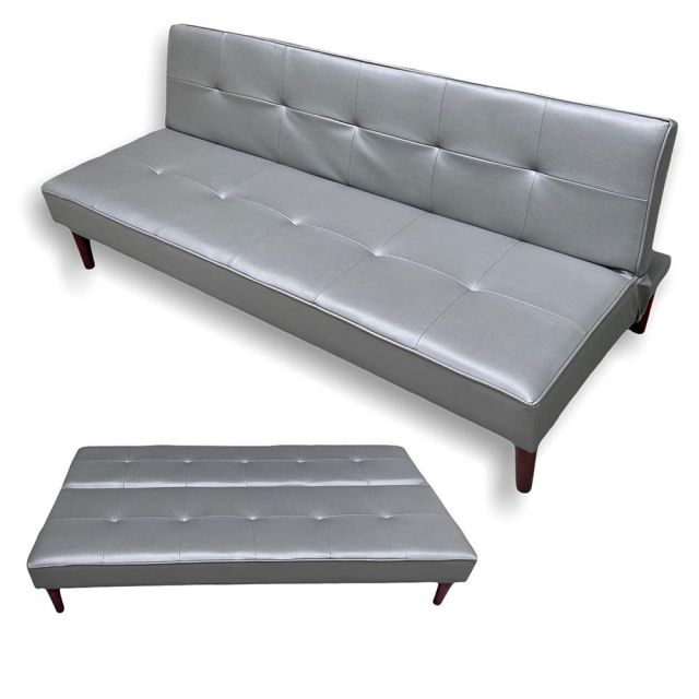 Sofa giường 168x86x35cm nệm bọc simili màu xám BNS2017D Sofa giường 168x86x35cm nệm bọc simili màu xám BNS2017D