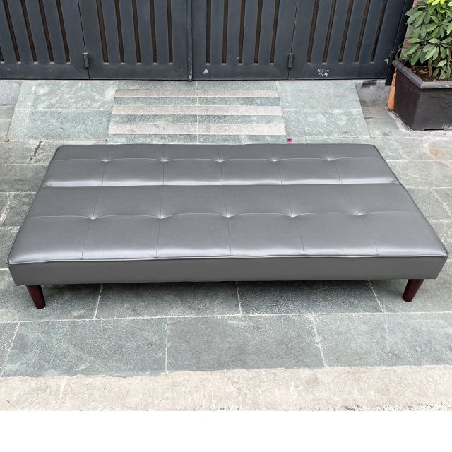 Sofa giường 168x86x35cm nệm bọc simili màu xám BNS2017D