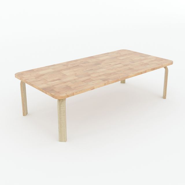 Bàn mầm non chữ nhật ngồi bệt 100x50x40cm gỗ cao su nhiều màu KGD017 Bàn mầm non chữ nhật ngồi bệt 100x50x40cm gỗ cao su nhiều màu KGD017