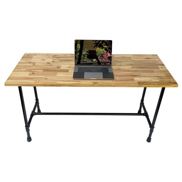 Bàn làm việc 140x60cm gỗ Tràm chân ống nước hệ Wooden HBWD028 Bàn làm việc 140x60cm gỗ Tràm chân ống nước hệ Wooden HBWD028