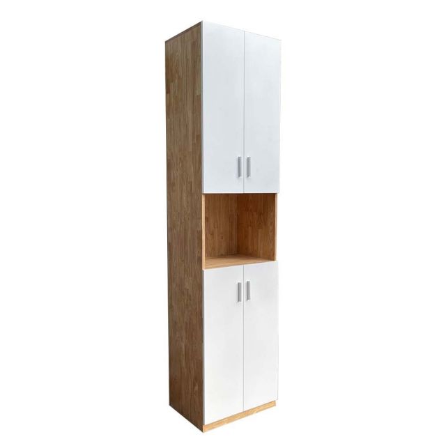 Tủ hồ sơ cao gỗ cao su 5 tầng 2 cửa 50x40x220cm THS68046 Tủ hồ sơ cao gỗ cao su 5 tầng 2 cửa 50x40x220cm THS68046