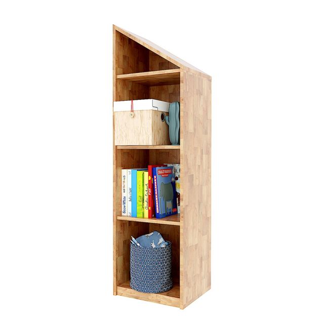 Kệ sách 4 tầng gỗ cao su màu gỗ tự nhiên BSS003 Kệ sách 4 tầng gỗ cao su màu gỗ tự nhiên BSS003