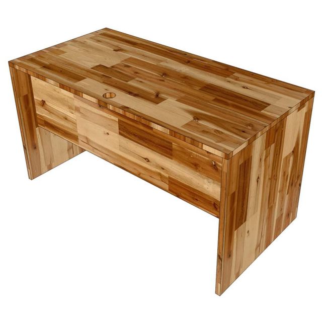 Bàn làm việc có tấm chắn 140x70cm gỗ tràm dày 25mm hệ Wooden HBWD031 Bàn làm việc có tấm chắn 140x70cm gỗ tràm dày 25mm hệ Wooden HBWD031