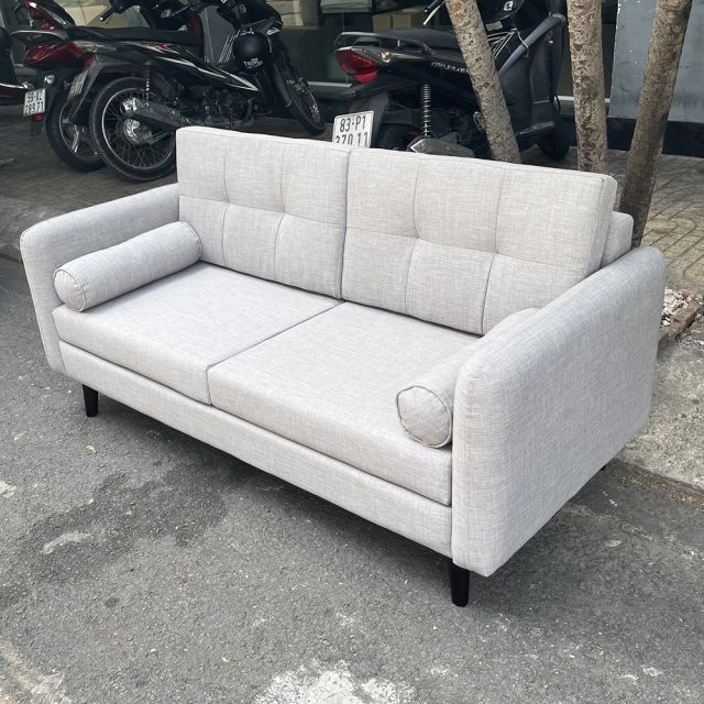 Sofa băng 170x80cm bọc vải màu xám SFB68039