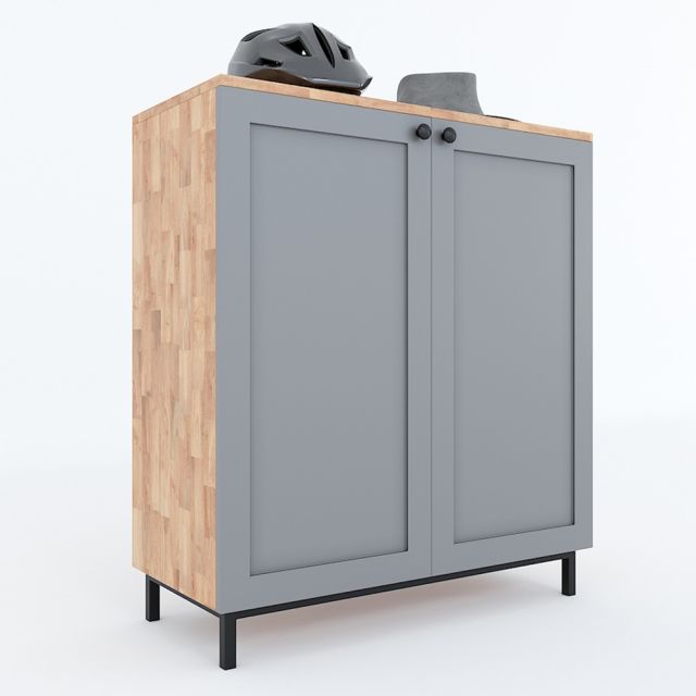 Tủ giày 4 tầng gỗ cao su chân sắt sơn tĩnh điện KG68026 Tủ giày 4 tầng gỗ cao su chân sắt sơn tĩnh điện KG68026