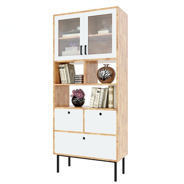 Tủ sách, tủ trưng bày nhiều ngăn gỗ cao su KTB68094 Tủ sách, tủ trưng bày nhiều ngăn gỗ cao su KTB68094