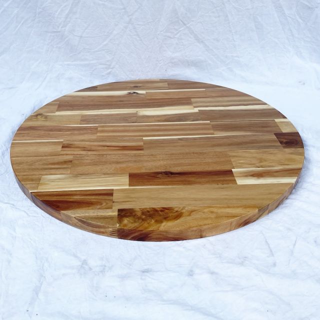 Mặt bàn gỗ tràm tròn 60cm dày 25mm MB014