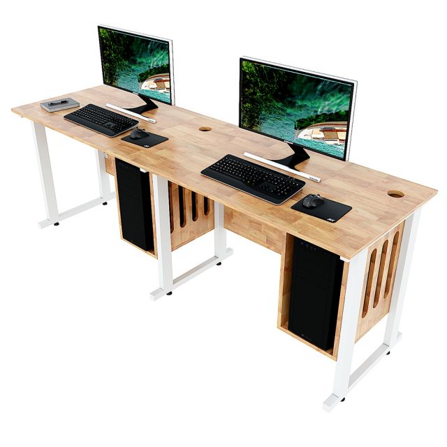 Bàn máy tính kết hợp kệ CPU dành cho 2 người CDS002 Bàn máy tính kết hợp kệ CPU dành cho 2 người CDS002