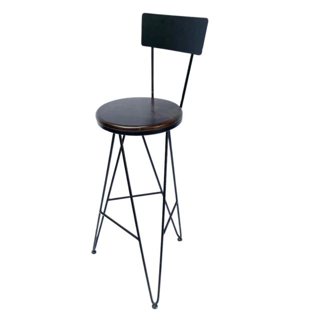 Ghế Bar chân sắt 3 chân chữ V có tựa lưng sắt GBAK005 Ghế Bar chân sắt 3 chân chữ V có tựa lưng sắt GBAK005