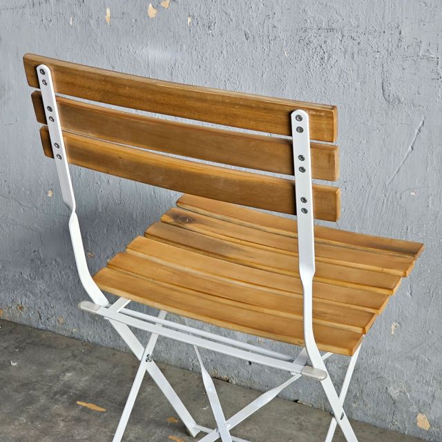 Ghế cafe ngoài trời Shefield gấp gọn gỗ tràm GCF087