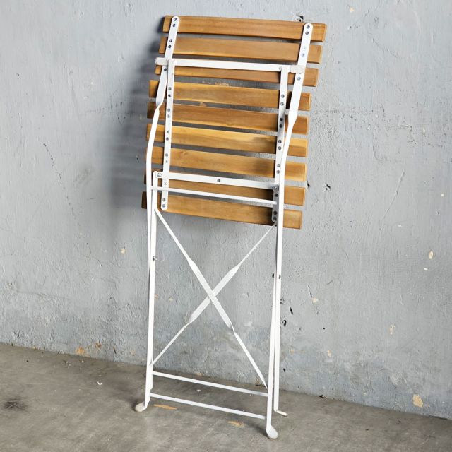 Ghế cafe ngoài trời Shefield gấp gọn gỗ tràm GCF087