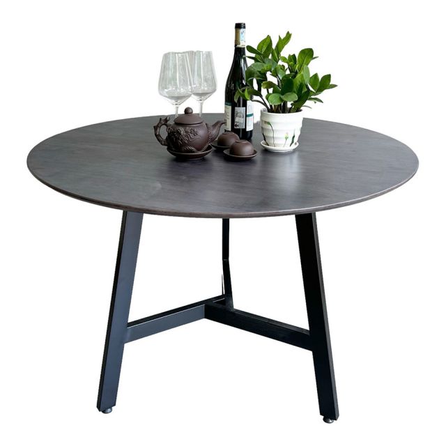 Bàn ăn tròn 1m RICO mặt gỗ nhiều màu chân sắt sơn tĩnh điện BA68048 Bàn ăn tròn 1m RICO mặt gỗ nhiều màu chân sắt sơn tĩnh điện BA68048