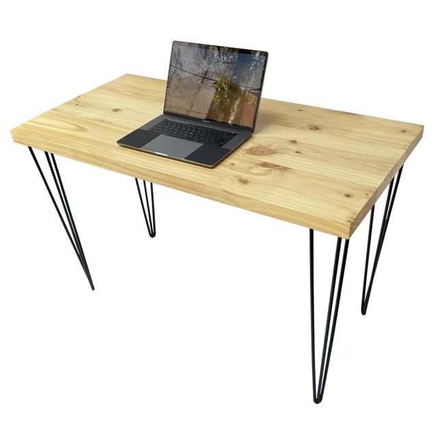 Bàn làm việc 120x60cm gỗ thông chân sắt hairpin SPD68156 Bàn làm việc 120x60cm gỗ thông chân sắt hairpin SPD68156