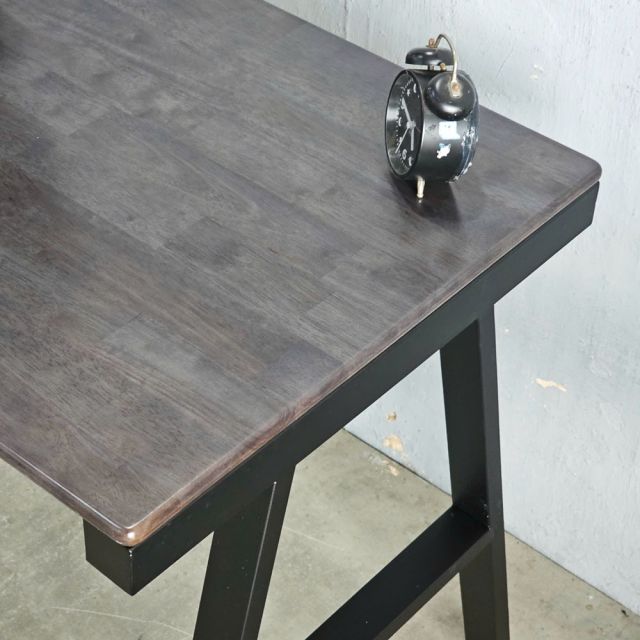 Bàn làm việc 160x60cm gỗ cao su chân sắt Aconcept HBAC026
