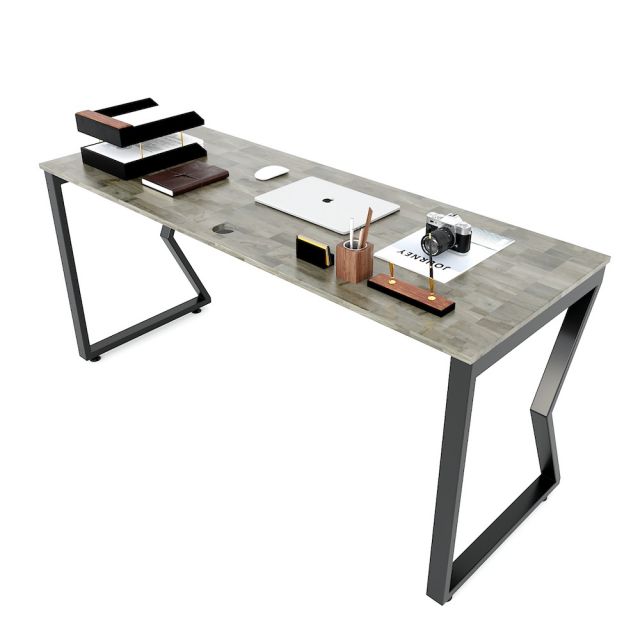 Bàn làm việc 160x60cm gỗ cao su chân sắt hệ Mconcept HBMC031 Bàn làm việc 160x60cm gỗ cao su chân sắt hệ Mconcept HBMC031