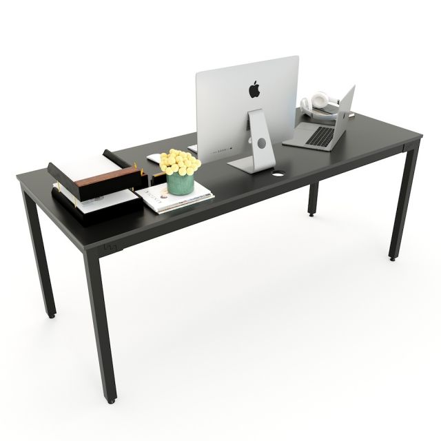 Bàn làm việc 180x70cm gỗ cao su chân sắt hệ Uconcept HBMC037 Bàn làm việc 180x70cm gỗ cao su chân sắt hệ Uconcept HBMC037