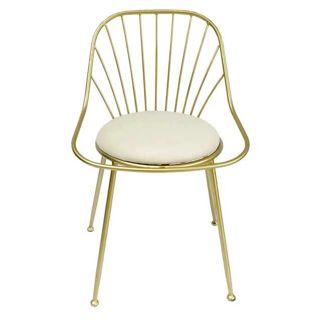 Ghế nệm trong khung màu vàng đồng GCF093 Ghế nệm trong khung màu vàng đồng GCF093