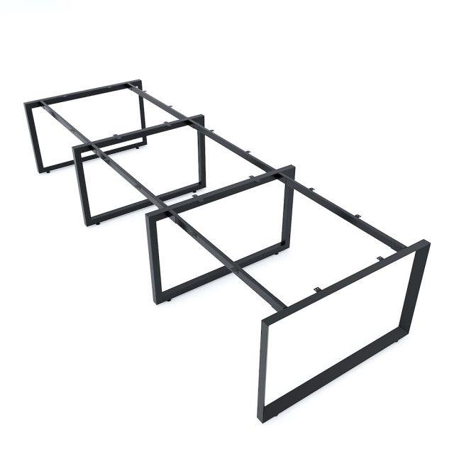 Chân bàn cụm 6 360x120cm chân sắt tam giác hệ Trian II HCTG021 Chân bàn cụm 6 360x120cm chân sắt tam giác hệ Trian II HCTG021