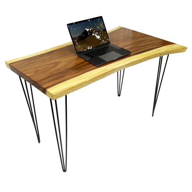 Bàn làm việc gỗ me tây 120x60cm chân sắt Hairpin BMT067 Bàn làm việc gỗ me tây 120x60cm chân sắt Hairpin BMT067