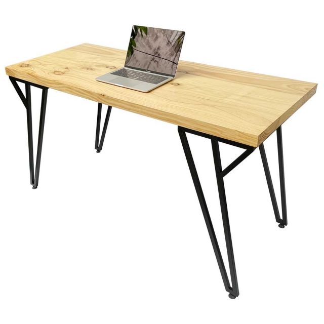 Bàn làm việc 140x60cm gỗ thông chân sắt chữ Y SPD68162 Bàn làm việc 140x60cm gỗ thông chân sắt chữ Y SPD68162