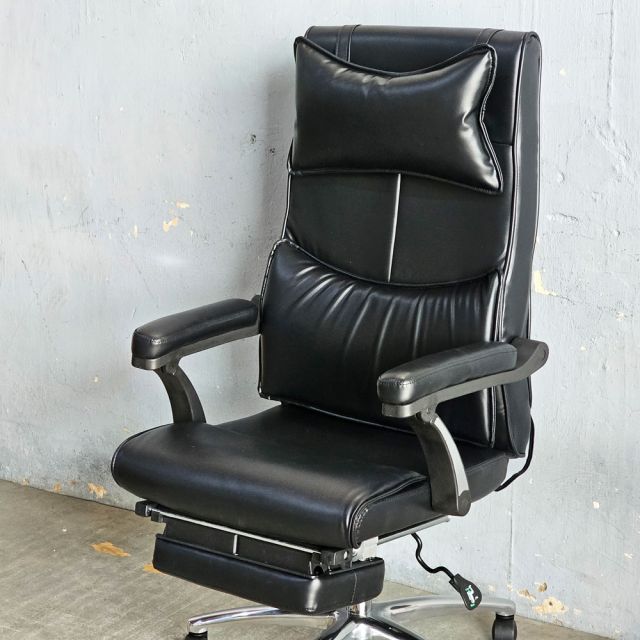 Ghế giám đốc màu đen, lưng cao, có gót chân